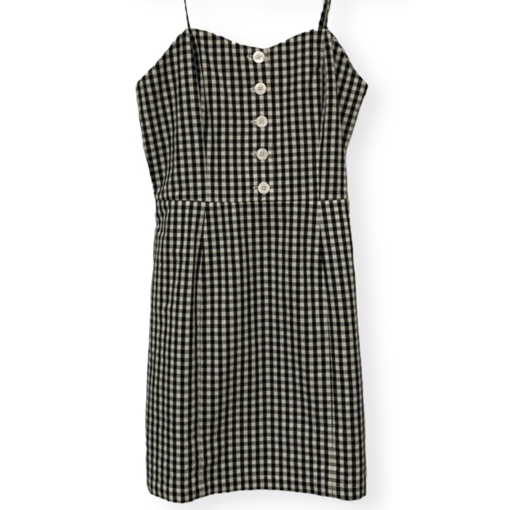 Petite Studio Green Gingham Lola Dress